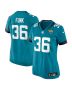 Jake Funk 36 Jacksonville Jaguars Women’s Team Game Jersey – Teal