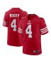 Jake Moody 4 San Francisco 49ers Game Men Jersey – Scarlet