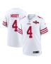 Jake Moody 4 San Francisco 49ers NFC Champions Patch Game Men Jersey – White