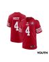 Jake Moody 4 San Francisco 49ers Super Bowl LVIII Patch Game YOUTH Jersey – Scarlet