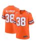Jaleel McLaughlin 38 Denver Broncos Mile High Collection 1977 Throwback Player Game Men Jersey – Orange