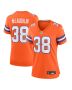 Jaleel McLaughlin 38 Denver Broncos Women’s Mile High Collection 1977 Throwback Player Game Jersey – Orange
