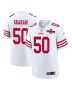 Jalen Graham 50 San Francisco 49ers NFC Champions Patch Game Men Jersey – White