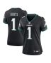 Jalen Hurts 1 Philadelphia Eagles Alternate Game Women Jersey – Black