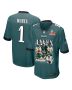 Jalen Hurts 1 Philadelphia Eagles ‘Jalen’s Pain Train’ Game Men Jersey – Midnight Green