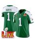 Jalen Hurts 1 Philadelphia Eagles Kelly Green Super Bowl Champions LIX Patch Vapor Limited Jersey – Kelly Alternate