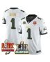 Jalen Hurts 1 Philadelphia Eagles LII-LIX Super Bowl Champions Vapor Limited Gold Jersey – White