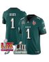 Jalen Hurts 1 Philadelphia Eagles LII-LIX Super Bowl Champions Vapor Limited Jersey – Midnight Green