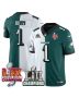 Jalen Hurts 1 Philadelphia Eagles LII-LIX Super Bowl Champions Vapor Limited Jersey – Split