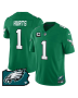 Jalen Hurts 1 Philadelphia Eagles Pennsylvania State Map Patch Alternate Game Men Jersey – Kelly Green