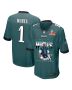 Jalen Hurts 1 Philadelphia Eagles ‘Tell Me Where It Hurts’ Game Men Jersey – Midnight Green