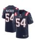 Jalen McKenzie 54 New England Patriots Team Game Men Jersey – Navy