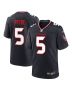 Jalen Pitre 5 Houston Texans Game Jersey – Men, Navy