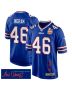 Ja’Marcus Ingram 46 Buffalo Bills Super Bowl LIX Champions Patch ‘New Orleans – Where Passion Ignites’ EMBROIDERED Game Men Jersey – Royal