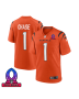 Ja’Marr Chase 1 Cincinnati Bengals 2025 Pro Bowl Patch Game Men Jersey – Orange