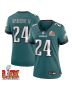 James Bradberry IV #24 Philadelphia Eagles Super Bowl LIX Women’s Jersey – Midnight Green