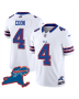 James Cook 4 Buffalo Bills New York Patch Game Men Jersey – White