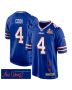 James Cook 4 Buffalo Bills Super Bowl LIX ‘New Orleans – The Ultimate Showdown’ EMBROIDERED Game Men Jersey – Royal