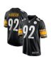 James Harrison 92 Pittsburgh Steelers Men Retired Game Jersey – Black