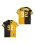 James Harrison 92 Pittsburgh Steelers Two-Toned Retro Throwback Men Jersey – Black/Yellow