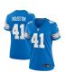James Houston 41 Detroit Lions Women’s Team Game Jersey – Blue