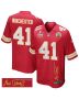 James Winchester 41 Kansas City Chiefs Super Bowl LIX Champions Patch ‘New Orleans – Where Passion Ignites’ EMBROIDERED Game Men Jersey – Red
