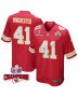 James Winchester 41 Kansas City Chiefs Super Bowl LVIII Champions 4 Stars Patch Game Men Jersey – Red