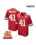 James Winchester 41 Kansas City Chiefs Super Bowl LVIII Champions 4X Game YOUTH Jersey – Red