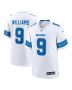 Jameson Williams 9 Detroit Lions White Game Men Jersey – White