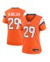 Ja’Quan McMillian 29 Denver Broncos Women’s Team Game Jersey – Orange