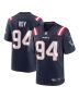 Jaquelin Roy 94 New England Patriots Team Game Men Jersey – Navy