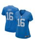 Jared Goff 16 Detroit Lions Women’s Game Player Jersey – Blue