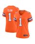 Jason Elam 1 Denver Broncos Women’s Mile High Collection 1977 Throwback Retired Player Game Jersey – Orange
