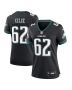 Jason Kelce 62 Philadelphia Eagles Alternate Game Women Jersey – Black
