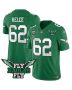 Jason Kelce 62 Philadelphia Eagles Fly Eagles Fly Patch Alternate Game Men Jersey – Kelly Green