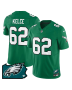 Jason Kelce 62 Philadelphia Eagles Pennsylvania State Map Patch Alternate Game Men Jersey – Kelly Green