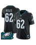 Jason Kelce 62 Philadelphia Eagles Pennsylvania State Map Patch Game Men Jersey – Black