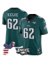 Jason Kelce 62 Philadelphia Eagles Philadelphia Patch Game Men Jersey – Midnight Green