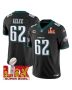 Jason Kelce 62 Philadelphia Eagles Super Bowl Champions LIX Patch Vapor Limited Jersey – Black