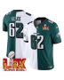 Jason Kelce 62 Philadelphia Eagles Super Bowl Champions LIX Patch Vapor Limited Jersey – Split