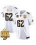 Jason Kelce 62 Philadelphia Eagles Super Bowl LIX Champions Gold Vapor Limited Jersey – White Gold