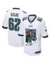 Jason Kelce 62 Philadelphia Eagles The Fat Bat Game Men Jersey – White