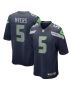 Jason Myers 5 Seattle Seahawks Men Game Jersey – College Navy