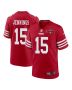 Jauan Jennings 15 San Francisco 49ers NFC Champions Patch Game Men Jersey – Scarlet