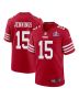 Jauan Jennings 15 San Francisco 49ers Super Bowl LVIII Patch Game Men Jersey – Scarlet