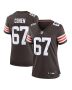 Javion Cohen 67 Cleveland Browns Women’s Game Jersey – Brown