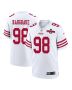 Javon Hargrave 98 San Francisco 49ers NFC Champions Patch Game Men Jersey – White