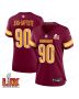 Javontae Jean-Baptiste #90 Washington Commanders Super Bowl LIX Women’s Jersey – Burgundy