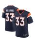 Javonte Williams 33 Denver Broncos Alternate Game Men Jersey – Navy
