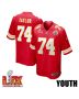 Jawaan Taylor #74 Kansas City Chiefs Super Bowl LIX YOUTH Jersey – Red
